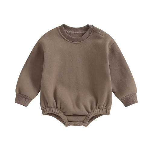 Fleece Lined Bubble Romper Sweatshirt