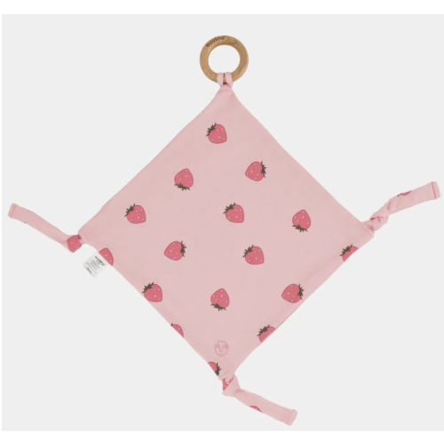 Woolino - Merino Wool, Organic Cotton Lovey w/ Removable Teething Ring