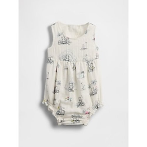 Baby Crinkle Gauze Bubble Shorty One-Piece | Gap
