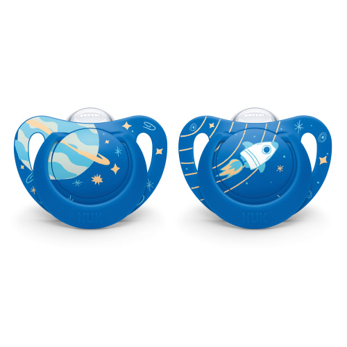NUK Orthodontic Pacifiers, 6-18 Months, 2 Pack, Blue