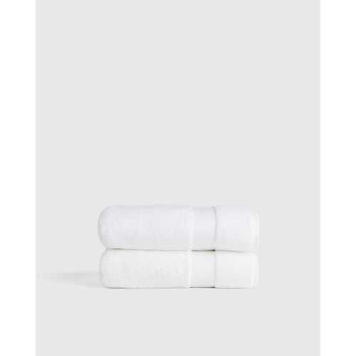 Turkish Ultra Luxe Plush Bath Towel (Set of 2) in White