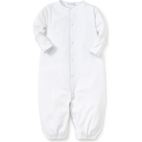 New Dots Converter Gown, White/Blue - Kissy Kissy | Maisonette
