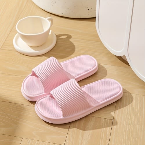 unisex eva solid color pillow slides lightweight flat soft
