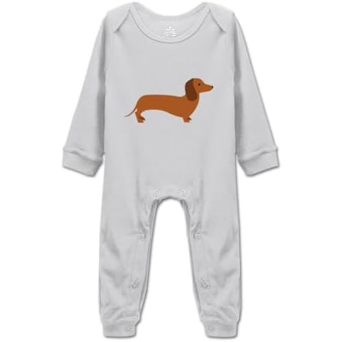 Cute Newborn Clothes Dachshund Dog Unisex Baby Bodysuit Love Pet Infant Outfits