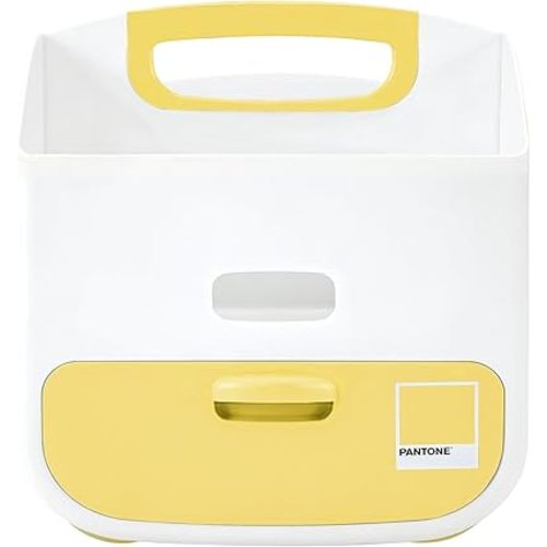 Ubbi Portable Diaper Changing Station Diaper Storage Caddy Organizer, Stores Baby Diapers, Wipes & Baby Accessories, Pantone Yellow