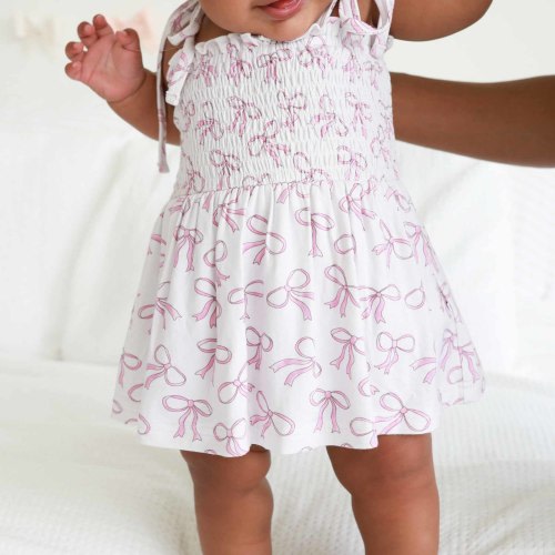 Smocked Twirl Bodysuit | Blushing Bows