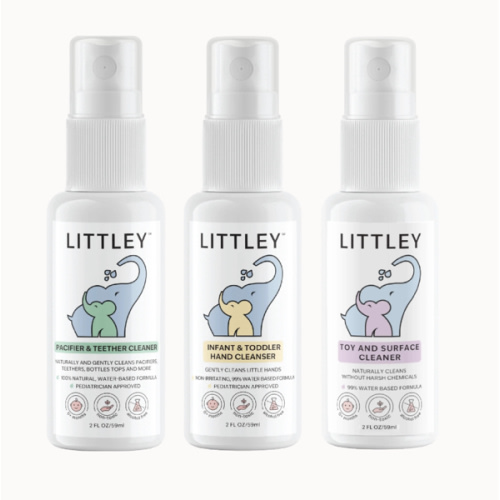 "INTRODUCTORY $20.99 SAMPLE PACK" Pacifier Cleaner + Hand Cleanser + T – Littley USA