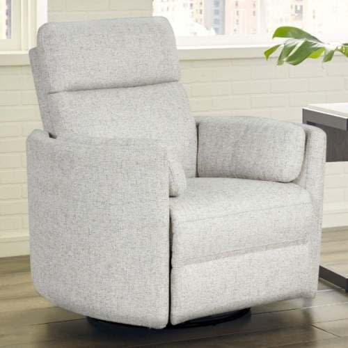 Raggio Head-tilt Power Swivel Recliner - Quartz (radius+) | by PL Heritage Furniture
