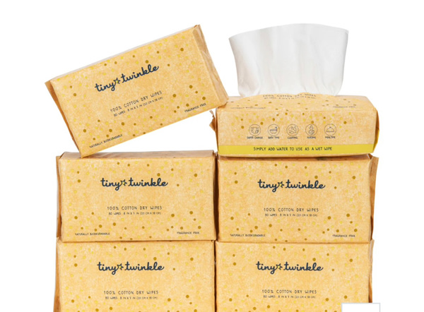 100% Pure Cotton Dry Wipes | Use Wet or Dry | 480 Count