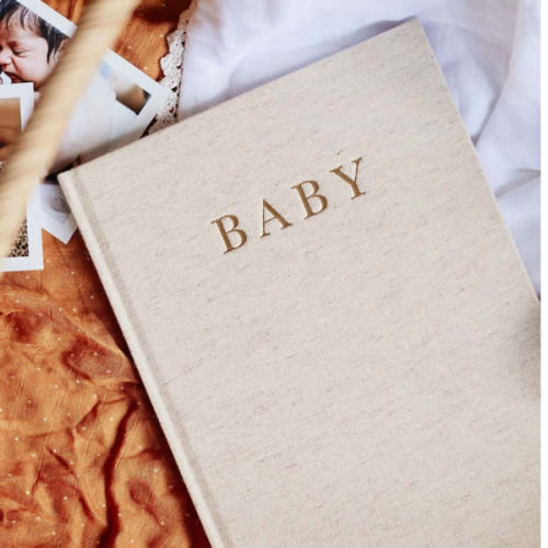 Birth To Five Years Baby Journal - Oatmeal - Write To Me US