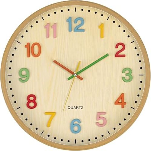 Foxtop 14 Inch Kids Nursery Wall Clock