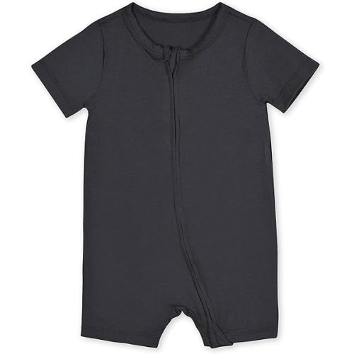Gerber Unisex Baby Buttery Soft Short Sleeve Romper with Viscose Made from Eucalyptus