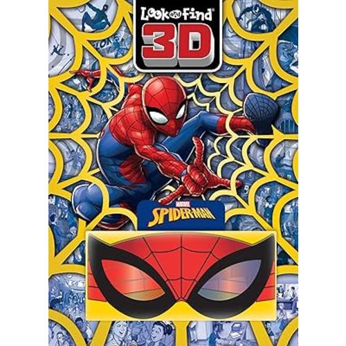 Marvel Spider-man 3D Look and Find Activity Book! - Spidey 3D Glasses Included! - PI Kids