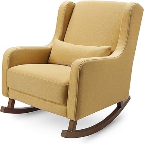 Babyletto Kai Rocker in Performance Dijon Eco-Twill, Water Repellent & Stain Resistant, Greenguard Gold and CertiPUR-US Certified