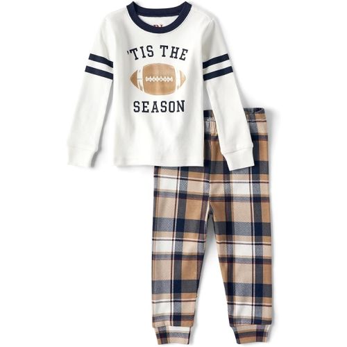 The Children's Place Baby Family Matching, Football Pajama Sets, Cotton