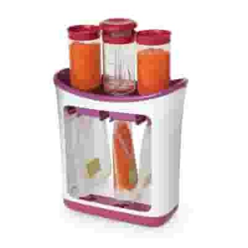 Infantino Fresh Squeeze Station for Babies, Hand Feed, Disposable Pouches, White