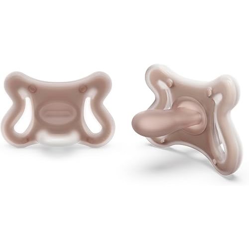 Suavinex Zero Zero Silicone Baby Pacifier w/SX Pro Physiological Pacifier Nipple (0-6M), 2Pk, Deep