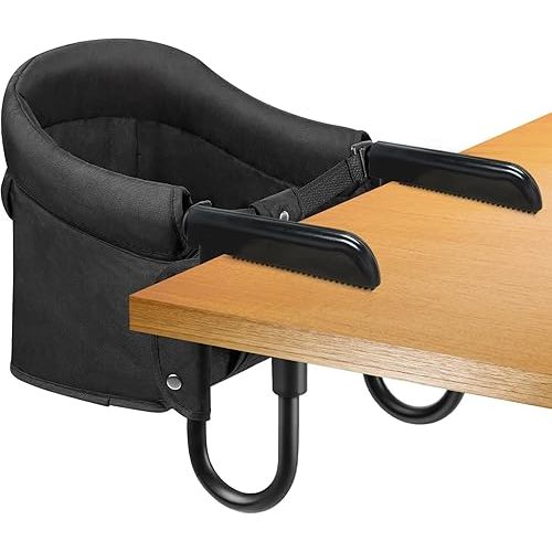 Hook On High Chair, Attach to Fast Table Chair,Clip on High Chair to Table,Foldable Storage Feeding Baby Seat for Baby Toddler Home and Travel,Lightweight Space-Saving Design,Portable High Chair