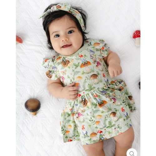 Gnomes Baby Flutter Dress