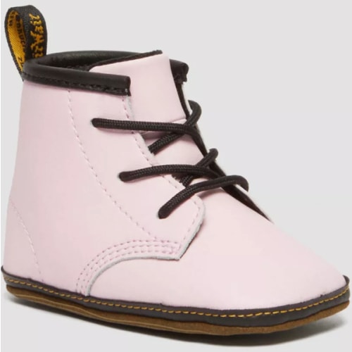 Newborn 1460 Auburn Leather Booties in Pale Pink | Dr. Martens