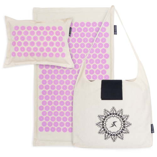 ProsourceFit Ki Acupressure Mat and Pillow Set for Relieving Back/Neck Pain
