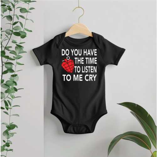 Do You Have The Time To Listen To Me Cry Baby Gift- Punk Alt Rock Baby Bodysuit- Alt Rock Punk Baby Bodysuit Gift- Cool Baby Clothes