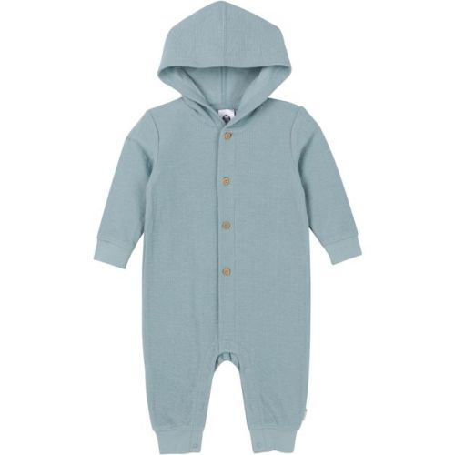 Gerber Baby Boys' Hooded Romper, Blue, 12 Months