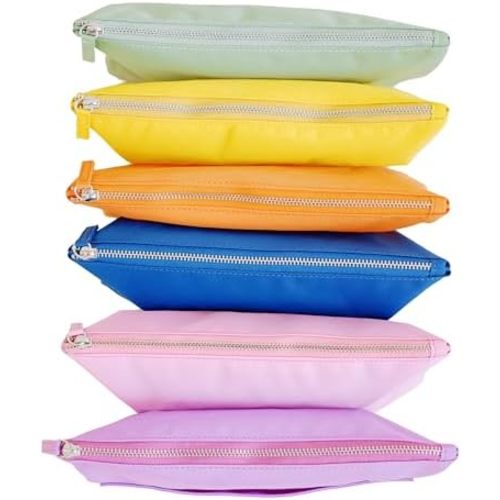 Honeycat Accordion Clutch 6 in 1 Compartment Travel Zipper Compact Cosmetic Accessory Pouch Bag in Sunset Color
