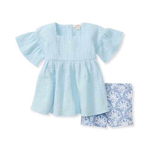 Dotted Muslin Organic Cotton Girl Top & Shorts Set – Burt's Bees Baby