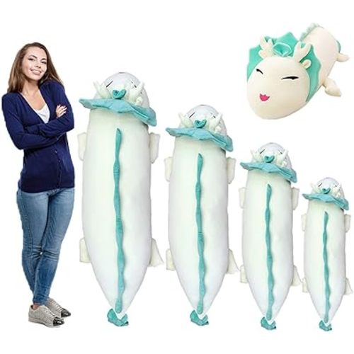 Hofun4U Dragon Plush Pillow, 34 Inch Dragon Stuffed Animals, Christmas Birthday Gift for Adults Kids Girls Boys