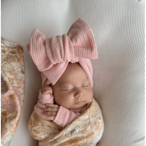 Oversized Topknot | Peony Rib Pointelle – Little and Fern