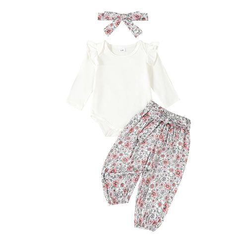 Amazon.com: Kaipiclos Newborn Infant Girl Clothes Rib Knit Romper Daisy Print Pants Headband Baby Clothes for Girls 0 3 6 12 18 24 Months : Clothing, Shoes & Jewelry