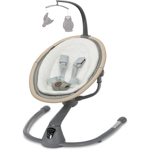 Maxi-Cosi Cassia Baby Swings for Infants: Smart Portable Baby Swing with Music, Lightweight & Foldable Baby Swing, 360 Rotation Infant Swing, Classic Green