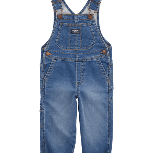 Medium Wash Toddler Stretch Denim Overalls - Medium Wash | Carter’s Oshkosh Canada