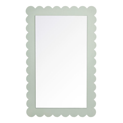 Modway Emmeline Scalloped Rectangle Wall Mirror | Wayfair