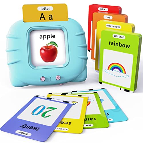 Lapare Audible Educational Toy with Music for Toddlers Age 1 2 3 4 5, 252 Sight Words Flash Cards Kindergarten Toy for Kids to Learn Alphabet Number Color Shapes and More