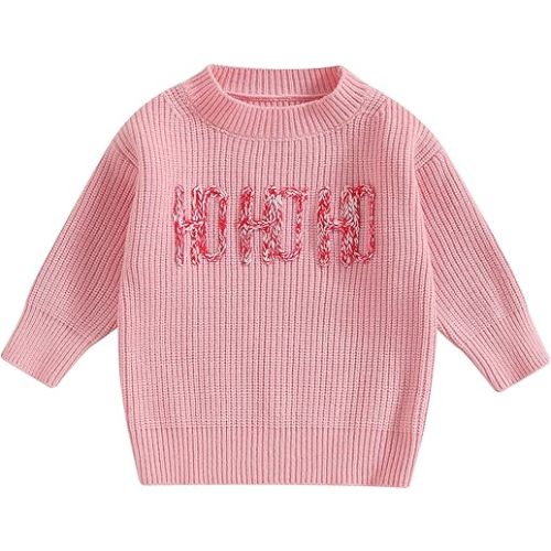 Kuriozud Toddler Baby Boy Girl Sweater Checkerboard Knit Crewneck Sweatshirt Soft Warm Fall Winter Clothes