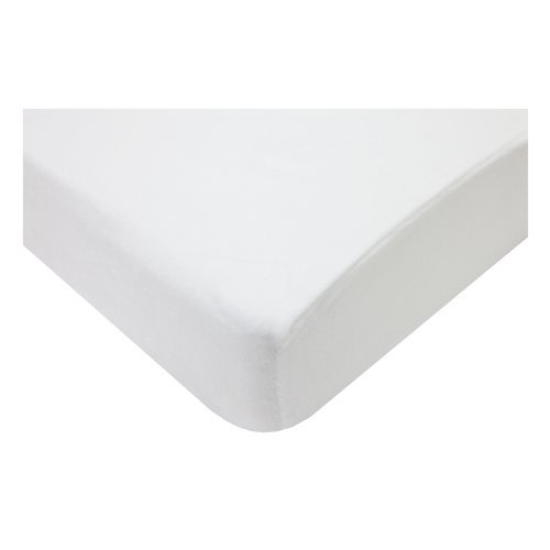 American Baby Company Heavenly Soft Chenille Fitted Crib Sheet 28" x 52", Warm and Cozy Neutral Chenille Sheet, White, for Boys and Girls, Fits Crib and Toddler Bed mattresses