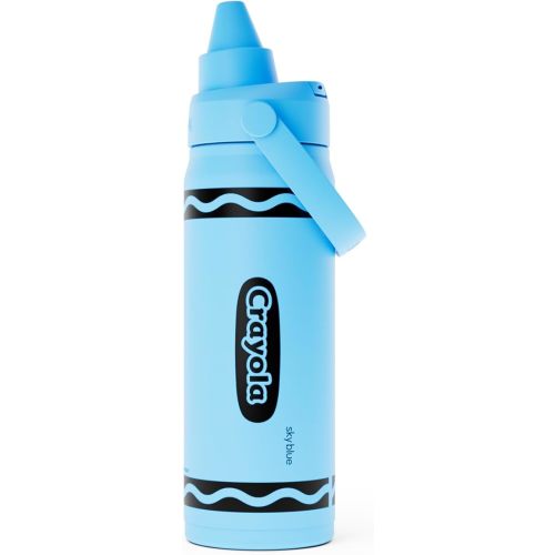 CamelBak Crayola Chug Insulated Stainless Steel Water Bottle, Cold Retention Design with Spill Resistant Chug Lid for Everyday Hydration, 16oz, Sky Blue