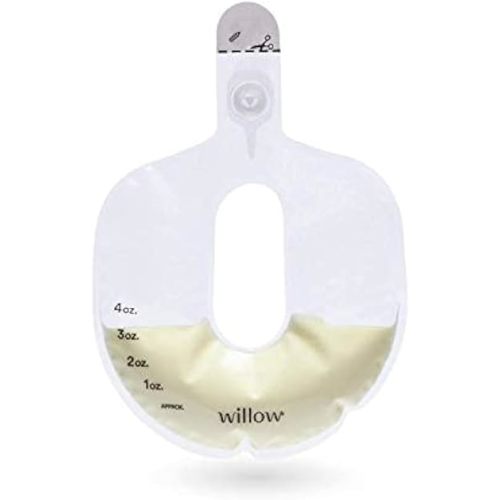 Willow Pump Spill-Proof Breast Milk Bags - 48 Ct - Holds 4 oz. Per Self-Sealing Storage Bag - Compatible with Willow 360 or Willow 3.0 Wearable Hands Free Breast Pump