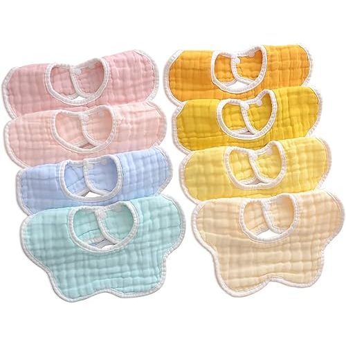 Baby Bibs Muslin Drool Teething Drooling Bibs for Baby Girl Boy Muslin Cotton