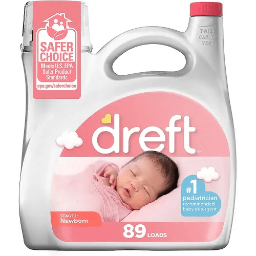 Dreft Stage 1: Newborn Baby Liquid Laundry Detergent, 89 Loads 128 Fl Oz, 1 Choice Of Pediatricians