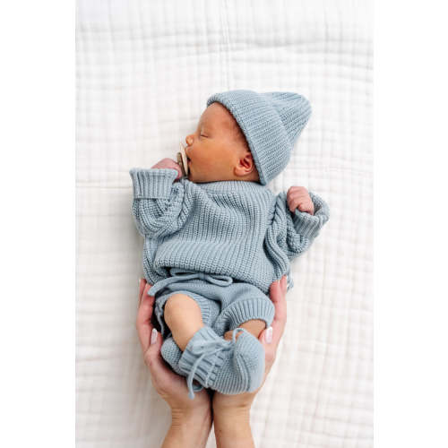 Knit Chunky Sweater - Steele