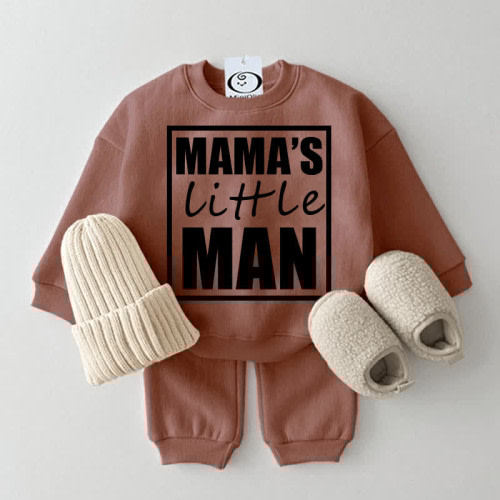 MAMA&#x27;S LITTLE MAN Baby Sweatshirt 2-piece Set