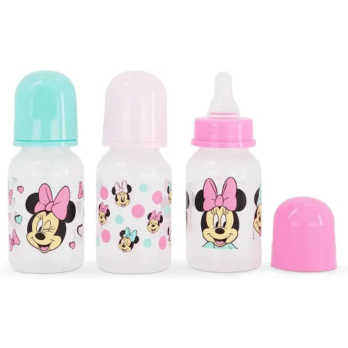 Disney Cudlie Minnie Mouse Baby Girl 3 Pack 9oz Bottles