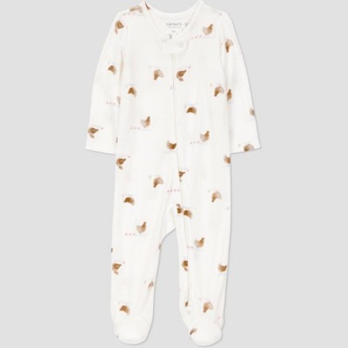 Carter's Just One You® Baby Girls' Chicken Comfy Soft Sleep N' Play - Ivory Newborn