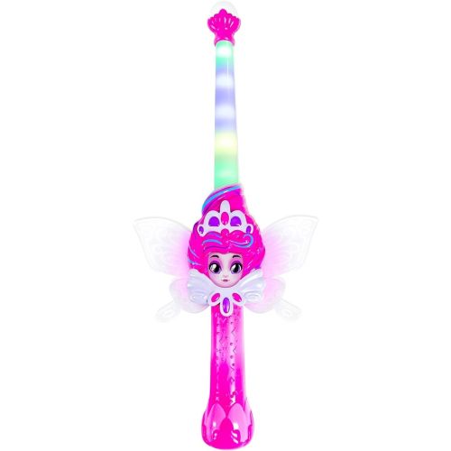– Magic Pink Fairy Wand with Fern – Interactive Light-Up Wand with Color Screen, Fairy Wings & 60+ Spells and Animations – Ages 4+