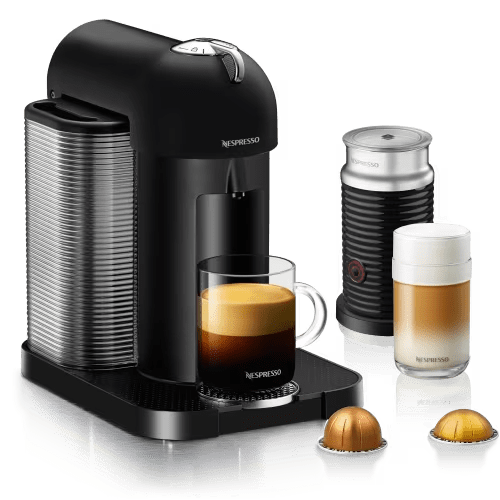 Vertuo Matte Black & Aeroccino3 Milk Frother