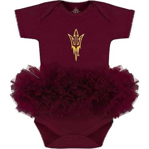 Creative Knitwear College Baby Tutu Bodysuit Dress-Team Logo, Multiple Colors, for Girls (0-12 Months)