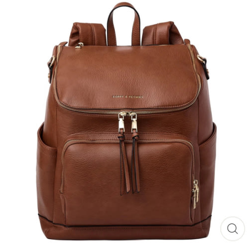 Lullaby Diaper Backpack Chestnut | Poppy and Peonies – Poppy & Peonies